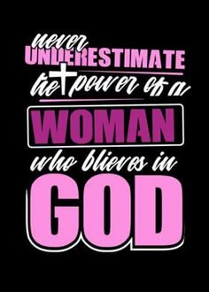 an image of a woman who is in god with the words underestimate