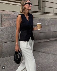 Corporate Girly, Waistcoat Outfit, Work Fits, Summer Work Outfits, Fashion 2024, Outfit Look