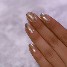 Brilliant Gold Holographic Ultra Metallic Nail Polish Gold Sparkly Nails, Gold Holographic Nails, Metallic Gold Nails, Ilnp Nail Polish, Hoco Nails, Metallic Nail, Metallic Nail Polish, Golden Nails, Bridal Gift Wrapping Ideas