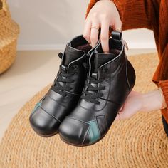 Shipping: Worldwide Express Shipping AvailableDelivery time: 7-15Days Fast ShippingReturns: Fast refund, 100% Money Back Guarantee. Leg Women, Boots For Short Women, Short Legs, Women Boots, Martin Boots, Ethnic Style, Ethnic Fashion, Shoes Women, Autumn And Winter