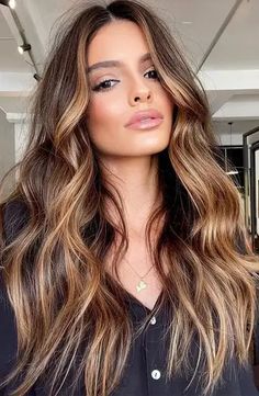 Spring Hair Color for Brunettes Highlights 2024 – Embracing Warmth and Style Trendy Hair 2024, Hair Color Ideas Brunettes Highlights, Brunette Hair For Summer 2024, Brunette Hair Summer 2024, Hair Color Ideas Brunettes, Spring Hair Color For Brunettes, Brown Hair Colors Spring 2024, Long Brunette Hair 2024, Brunettes With Highlights