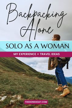 There are many times when I often start solo but end up being never truly alone on the trail. Here are some factors on what worked for me when I first started backpacking alone. How To Go, The Trail, Me When, Backpacking, A Woman, Hiking