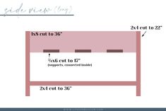 the measurements for a bed frame and headboard are shown in this diagram, which shows how