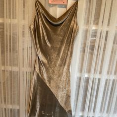 Silver Velvet Slip Dress Worn Once Velvet Slip Dress, Alice And Olivia, Alice Olivia, Wearing Dress, Colorful Dresses, Slip Dress, Size 10, Velvet, Mini Dress