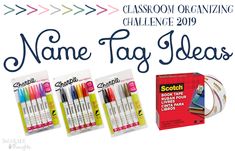 the name tag ideas class is available for students to use on their own school supplies