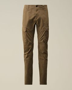 Cargo pants crafted in stretch sateen, a smooth and soft-textured stretch cotton. Garment dyed anti-drop treated. Man Trousers, Kiko Kostadinov, C P Company, Blazer Shirt, The C, Waist Bag, Stretch Cotton, Cargo Pants, Casual Pants