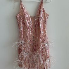 Mew Mew Sparkly Dress Pink Size Small Worn Once Glamorous Pink Sheath Dress, Pink Sparkle Feather Dress, Glamorous Pink Shimmer Mini Dress, Pink Shimmer Glamorous Mini Dress, Tokyo Mew Mew Magazine, Pink Fairy Kei Mini Dress, Sparkly Dress, Pink Dress, Mini Dress