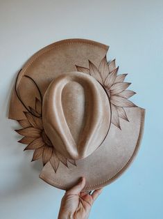 Lainey Wilson, Hat Flower, Hat Party, Wide Brim Fedora, Adjustable Headband, Flower Hats, Fedora Hat, Wide Brimmed, Wood Burning