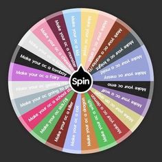 a spinning wheel with the words spin written in different languages on it's center