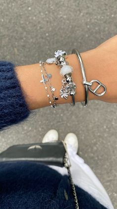 Silver Jewelry Bracelet Stack, Pandora Bracelet Stack, Silver Jewelry Stack, Silver Bracelet Stack, Silver Jewlery, Bracelets Silver, Jewelry Bracelets Silver