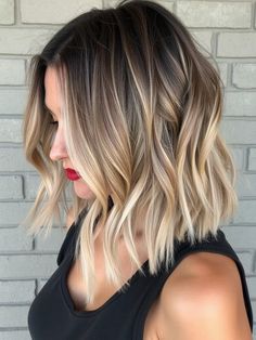 If you're thinking about switching up your hairstyle, these 26 blonde bob hairstyles are a must-see! From trendy long inverted bob hairstyles to chic short blonde bob hairstyles with bangs, there’s a style for every woman. You can go bold with grey blonde bob hairstyles or embrace a softer look with medium-length blonde bobs. Perfect for fine hair, these hairstyles are versatile, allowing you to find a look that matches your personality and season, especially the fall blonde bob hairstyles! Concave Long Bob, Long Bob Hairstyles Blonde Balayage, Balayage For Bob Haircut, Root Smudge Brunette To Blonde Short Hair, Dark Brown To Blonde Balayage Short Hair Bob Hairstyles, Blonde Long Bob Dark Roots, Blonde Ombre With Bangs, Long Angled Bob Hairstyles With Bangs, Short Blonde Hair With Root Smudge