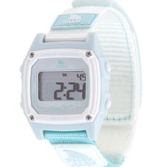 Part of the Color Pop collection, the Shark Classic in Arctic Rush brings a cool, pastel blue inspired by clear coastal skies. This soft yet vibrant hue is paired with Freestyle’s legendary durability, featuring 100-meter water resistance, the iconic Shark Leash Strap, and a high-contrast digital display. Whether you're hitting the waves or keeping it cool on land, Arctic Rush brings a refreshing splash of color to your wrist. Dive into the ultimate mix of style and durability with our Color Pop Shark Leash Watch, Freestyle Shark Watch, Freestyle Watches Sharks, B Day Wishlist, Shark Watch, Vintage Surfboard, Airpod Pros, Kayak Stand, Coastal Clothing