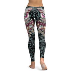 Ornamental Owl Leggings In case you need a versatile fashion piece that will carry you from casual daytime to dressier evening looks, you should definitely go for our Ornamental Owl Leggings. They feature a gorgeous all over ornamental owl and floral print in adorable hues of purple and blue that are suitable for any season of the year. They can be paired perfectly with black or white tops and shoes of any style, a black leather jacket and fancy sunglasses … The many styling options are unlimite Bohemian Stretch Leggings, Owl Leggings, Fancy Sunglasses, Bohemian Leggings, Womens Workout, Workout Yoga, Seasons Of The Year, Pink Leggings, Black Leather Jacket