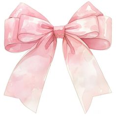 the pink bow is hanging on the wall