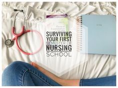 a person laying in bed with a notebook and stethoscope next to them