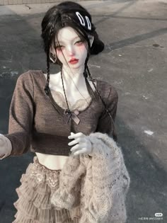 a mannequin dressed in an old fashion outfit