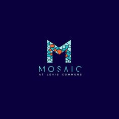 the logo for mosaic at levi's commons, which has been designed by person