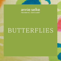 a book cover with the words butterflies in white and green, on a colorful background