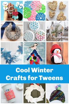 Check out our collection of creative winter crafts for tweens and older kids. A little more challenging for the big kids. #craftsfortweens #wintercrafts #wintercraftsforkids #wintercraftsfortweens #wintercraftsforteens #kitchencounterchronicles Christmas Crafts For Older Kids To Make, Holiday Crafts For Older Kids, Winter Crafts For School Age Kids, Christmas Crafts For Big Kids, Winter Crafts For Older Kids, Christmas Craft For Older Kids, Crafts For Big Kids, Winter Activities For Teens, Christmas Crafts For Older Kids