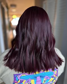 Cherry Black Hair Color, Cherry Wine Hair, Cherry Wine Hair Color, Dark Cherry Hair, Pelo Color Borgoña, Cherry Brown Hair, Black Cherry Hair Color, Plump Hair