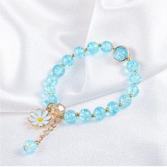 Blue Flower Charm Bracelets Handmade Crystal Beaded Daisy Blue Bracelet This Beaded Bracelet Is Made Of Bright Crystal Beads.It’s A Good Choice For Women And Girls To Wear On Summer. This Bracelet Is Absolutely Beautiful And Perfect With Any Causal Outfit Or Perfect For A Gift. Don’t Forget To Like For Discounted Shipping. Tags: Colorful Flower Charm Bracelets Set Handmade Crystal Beaded Daisy Bracelets For Women Girls Jewelry Daisy Bracelets, Beads Strawberry, Rhinestone Bracelets, Glass Beads Diy, Beaded Daisy, Bright Crystal, Shoulder Necklace, Beads Style, Hair Tie Bracelet