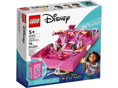 the lego disney princess castle playset is in its box