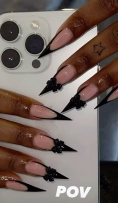 Stiletto Nails Designs, French Tip Acrylic Nails, Short Square Acrylic Nails, Acrylic Nails Coffin Pink