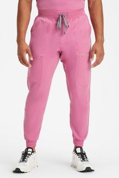 All-Shift Scrub Jogger FL2 Cashmere Pink male Activewear >> Scrubs >> Bottoms >> Product Feed MotionTech regular 4-Way Stretch/Breathable/Lightweight Range Of Motion, Scrubs, Active Wear, Motion, Cashmere, Elastic, Pink, How To Wear