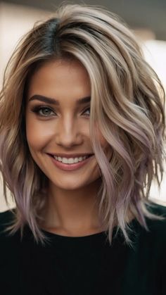 15 Chic Mid-Length Bob Haircuts: Stand Out with Style - Fads Messy Bob Hairstyles With Bangs, Fine Mid Length Hair With Layers, Mid Part Hairstyles For Women, Fine Bob Hairstyles, Hairstyles Bob Medium, Medium Bob Haircut For Fine Hair, Layered Bob Hairstyles For Thick Hair, Fine Medium Length Hair With Layers