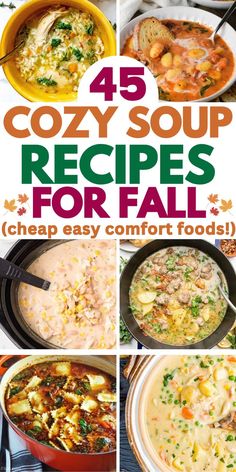 Creative and cozy fall soup recipes, including crockpot autumn stews, quick instant pot soup recipes, healthy vegetarian soups, and creamy comfort food soup recipes for easy fall dinners. Crockpot Soup Recipes Broth Based, Fall Recipes Cheap, Easy Healthy Soup Recipes Crock Pots, Best Soup Recipes Ever Crock Pots, Low Carb High Protein Soup Recipes, Soup Recipes Healthy Instant Pot, Instant Pot Soup Recipes Easy, Healthy Vegetarian Soup Recipes, Soup Recipes Comfort