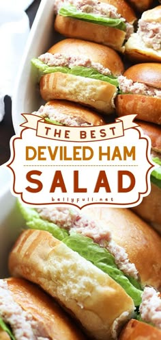 Deviled Ham Salad, football appetizers, game day food Deviled Ham Salad Recipe, Deviled Ham Salad, Best Ham Salad, Ham Spread, Bologna Salad, Ham Salad Recipe, Deviled Ham, Ham Salad Sandwich, Sandwich Spread Recipes