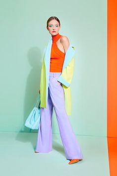 Alice + Olivia Spring 2020 Ready-to-Wear collection, runway looks, beauty, models, and reviews. Spring Lifestyle, Bouchra Jarrar, Winter Typ, Colour Blocking, Warm Spring, Alice And Olivia, Fashion Show Collection, Fashion 2020, Inspiration Mode