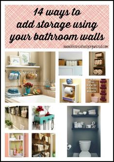 Top Bathroom Design, Simple Bathroom Decor, Closet Hacks Organizing, Bathroom Hacks, Add Storage, Bathroom Walls