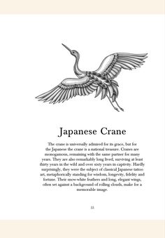 an illustration of a crane flying in the sky