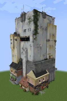 an image of a very large building in minecraft