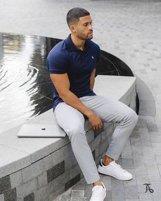 ⁣Designed for everyday life. The TAILORED ATHLETE Essential Polo Shirt. A casual style classic.⠀
⠀
Your new go-to for a casual weekday top, ⁣work from home attire, or evening event.⠀
⠀
Available in three new colourways that complement your physique effortlessly.⠀
⠀
True Muscle Fit ⁣| www.tailoredathlete.com ⁣| #TAILOREDATHLETE Mens Polo Shirt Outfit Classy, Mens Polo Shirt Outfit, Summer Streetwear Outfits, Italian Mens Fashion, Mens Casual Suits, Polo Shirt Outfits, Smart Casual Men