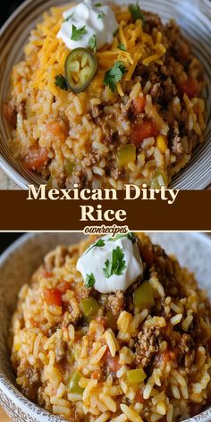 Mexican dirty rice, spicy rice dish, Tex-Mex flavors, one-pot meal, ground beef recipe, Latin cuisine Mexican Dirty Rice Recipe, Dirty Rice Recipe, Dirty Rice, Rice Dishes, Family Favorites, Rice Recipes, Weeknight Dinner, Main Course, Taste Buds