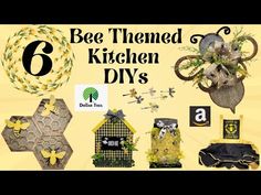 bee themed kitchen diy's are featured in this ad for the company that sells bees