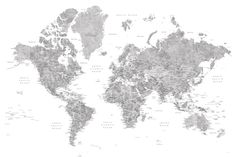 the world map is shown in grey and white with words that read, my favorite places to be