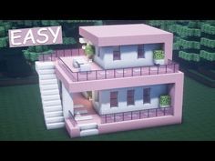 a house made out of lego blocks with the words easy on it