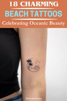 Imagine a canvas of endless waves and golden sands brought to life through beach tattoos. These artworks encapsulate the serene beauty and tranquility of seaside escapes, blending elements like palm trees, seashells, and crashing waves. Beach Tattoo Ideas Ankle, Beach Tattoo Black And White, Matching Beach Tattoos Couples, Minimalist Beach Tattoos For Women, Endless Summer Tattoo, Tiny Beach Tattoos For Women, Best Friend Tattoos Beach Theme, Palm Tree Ocean Tattoo, Beach Flash Tattoo