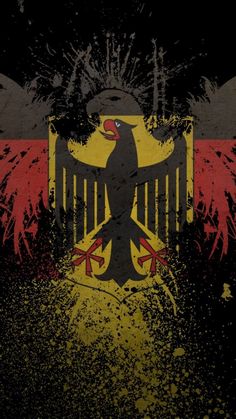 the german flag with an eagle on it