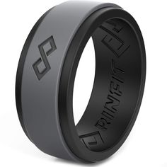 PRICES MAY VARY. Patented Design: Rinfit silicone wedding band fits any lifestyle or dynamic profession, keeping you comfortable under all conditions by reducing skin contact and moisture accumulation Silicone Wedding Band Men: Choose from a wide variety of sizes and colors of men's silicone rings, or make one of a kind rubber wedding ring sets for him and her, tailored to your taste and style Sized Like Traditional Rings: Flexible yet durable silicone wedding rings ensure comfort while their mo Rubber Wedding Rings, Silicone Rings For Men, Rubber Rings Wedding, Silicone Wedding Band, Silicone Wedding Rings, Silicone Ring, Infinity Ring, Silicone Rings, Blue White And Black