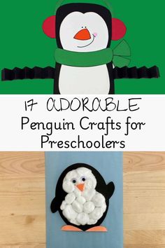 penguin crafts for preschoolers to make