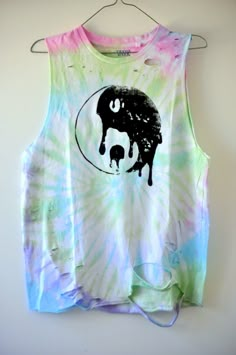 Pastel+Grunge+90's+TIE+DYE+Distressed+Melting+by+ANTIvintagerehash,+$34.00 Sassy Outfits, Clothing Projects, Pastel Grunge, Dye Ideas, 90's Grunge, Soft Grunge, Fashion Aesthetic, Muscle Tank