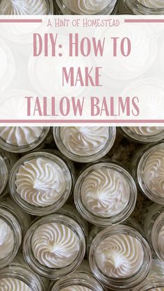 How to Make Tallow Balm DIY - A Hint of Homestead Make Tallow, Face Cream Recipe, Herbal Remedies Recipes