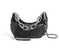 Give yourself the Good Fortune of carrying this crossbody bag and show off the trendy half-moon shape, oversized chain strap, and stud embellishment. From Aimee Kestenberg. Moon Shape, Chain Crossbody Bag, Moon Shapes, Good Fortune, Half Moon, Rebecca Minkoff Hobo, Fashion Handbags, Chain Strap, The Good