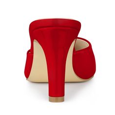 These stylish mules are composed of a unique design, a stiletto heel, a pointy toe, and an easy slip-on. The stiletto heel is lifted to just right the height. You can wear them with many outfits, such as your jeans, pants or skirts. It is a good choice for many occasions, such as Parties, Offices, Casual, Christmas Day, weddings, and Evenings. They can be a good choice for your mother, girlfriend, sister, or friends as a gift. Mules Heels, Evening Heels, Heels Red, Day Weddings, Womens Stilettos, Closed Toe Shoes, Pointed Toe Heels, Casual Office, Shoes Heels Pumps