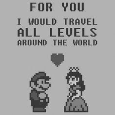 an image of two people with the words for you i would travel all levels around the world