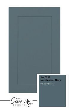 the front and back side of a gray door with an ad for creativity products on it